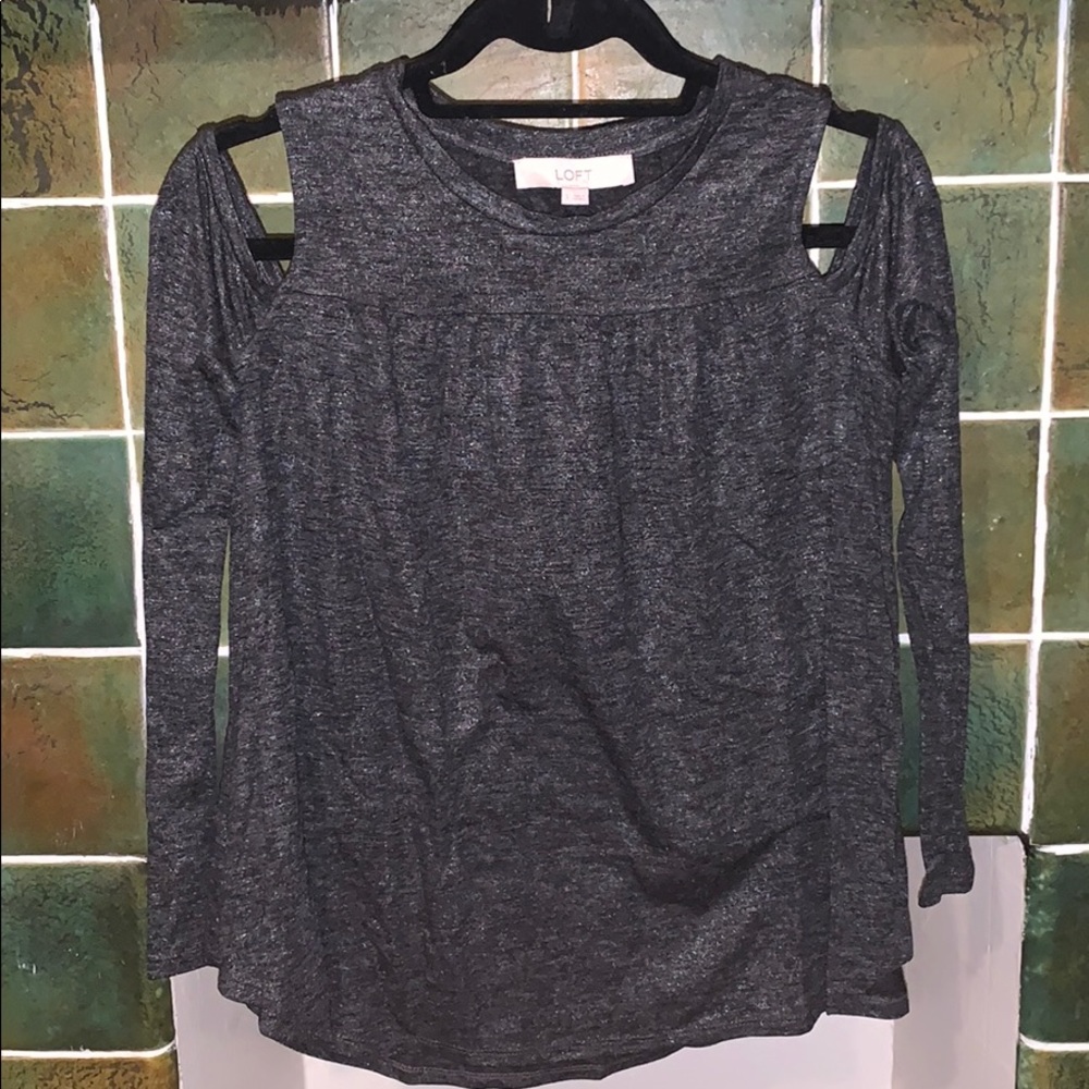 Silver sparkly top